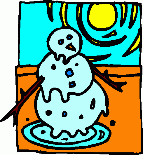 Melting Snowman Clip Art Selected Clipart  Snowman