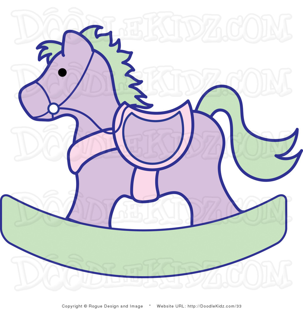 Nursery Clipart Clip Art Illustration Of A Lavender And Pale Green