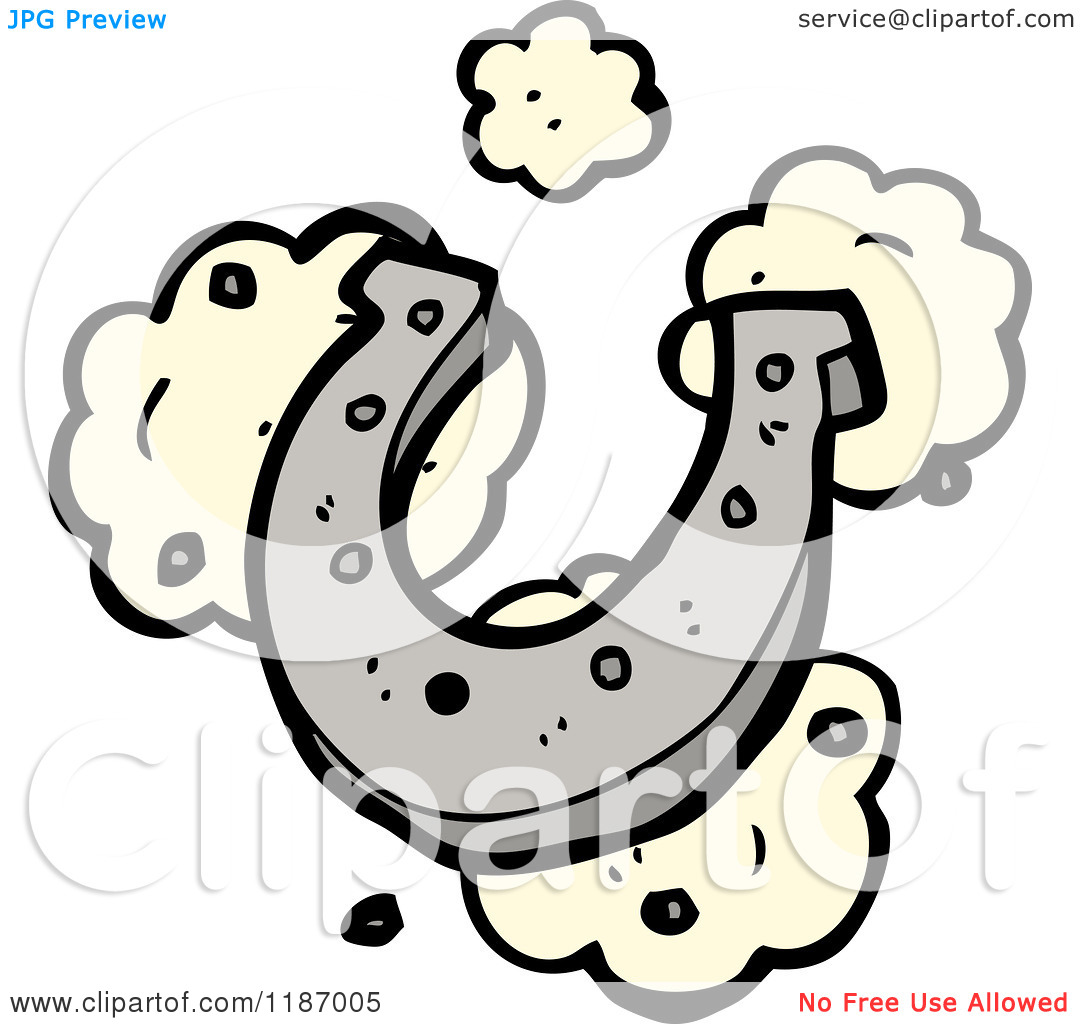 Royalty Free Rf Clipart Illustration Of A Lucky 13 Horseshoe And