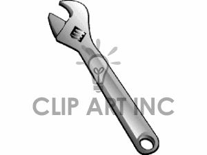 Royalty Free Vector Crescent Wrench Clipart Image Picture Art    
