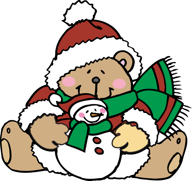 Teddy With A Snowman Png   Dixie Allan