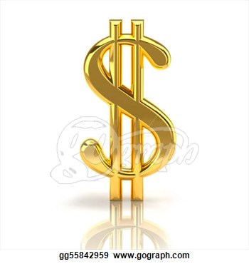 The Dollar Sign Symbolizing The Financial Activities Isolated On A
