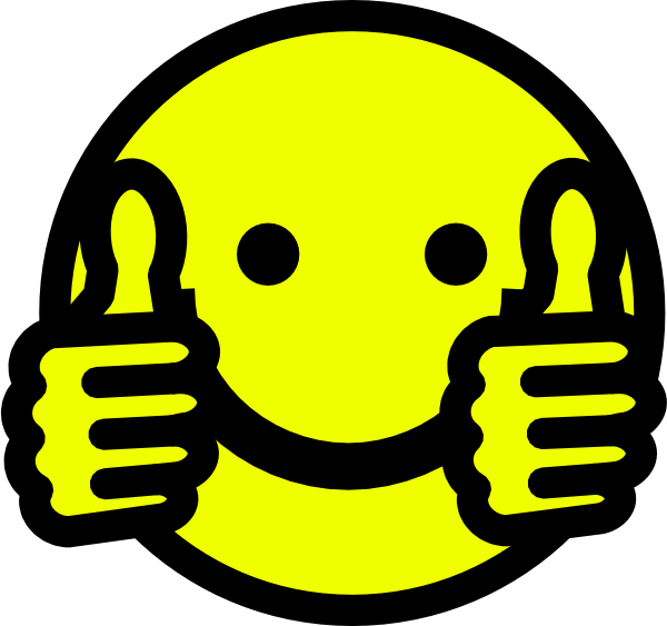 Thumbs Up Smiley Clip Art At Clker Com   Vector Clip Art Online