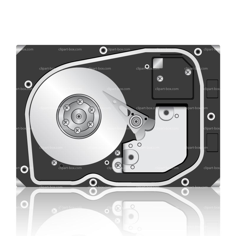 Clipart Hard Disk Drive   Royalty Free Vector Design