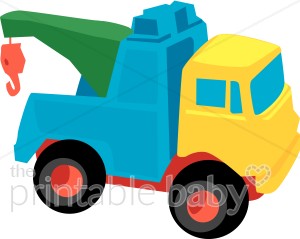 Crane Truck Clipart   Baby Vehicle Clipart