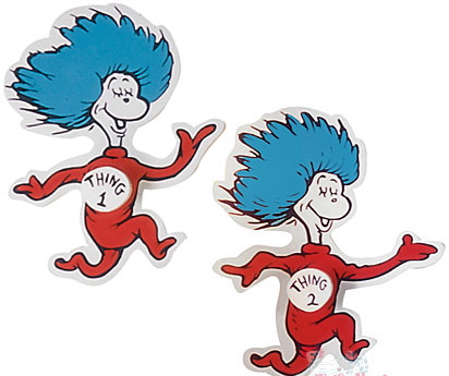 Dr  Seuss Thing 1 And Thing 2 Clipart
