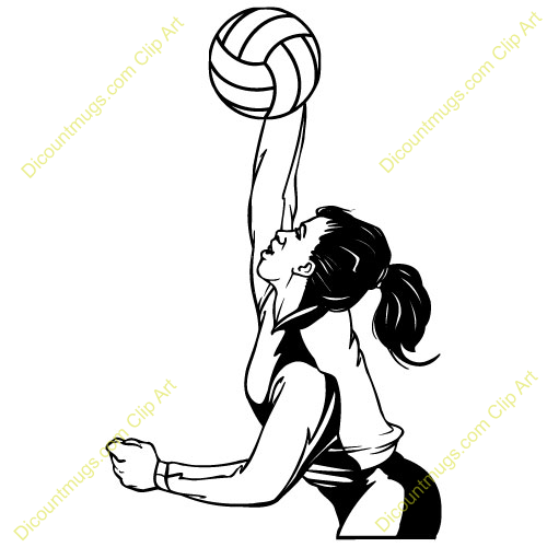 Girl Volleyball Spike Clipart   Clipart Panda   Free Clipart Images
