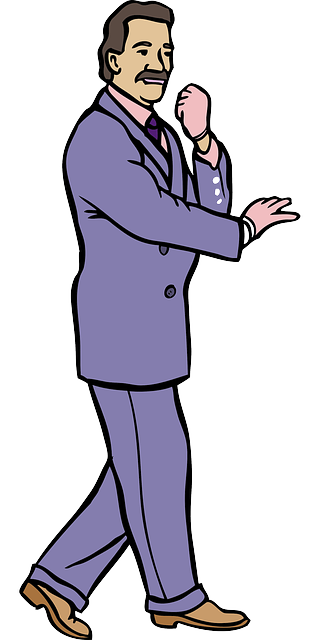Man Guy Cartoon Purple Glove Karate Suit
