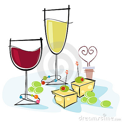 More Similar Stock Images Of   Retro Style Wine   Cheese