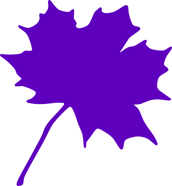 Purple Leaf Clip Art At Clker Com   Vector Clip Art Online Royalty