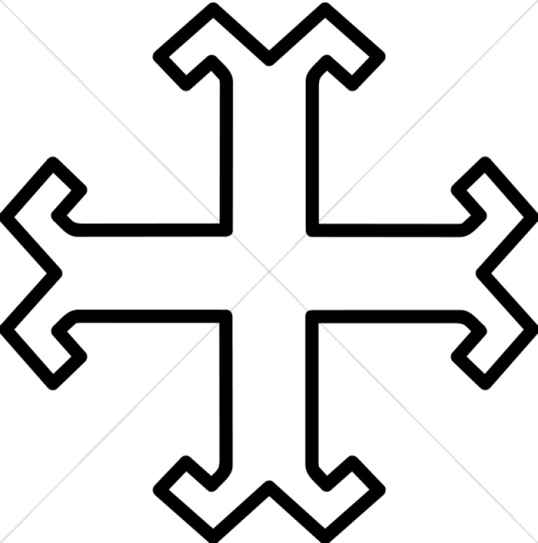 Related Cross Clipart Spiral Curly Cross Clipart White Cross On Light    