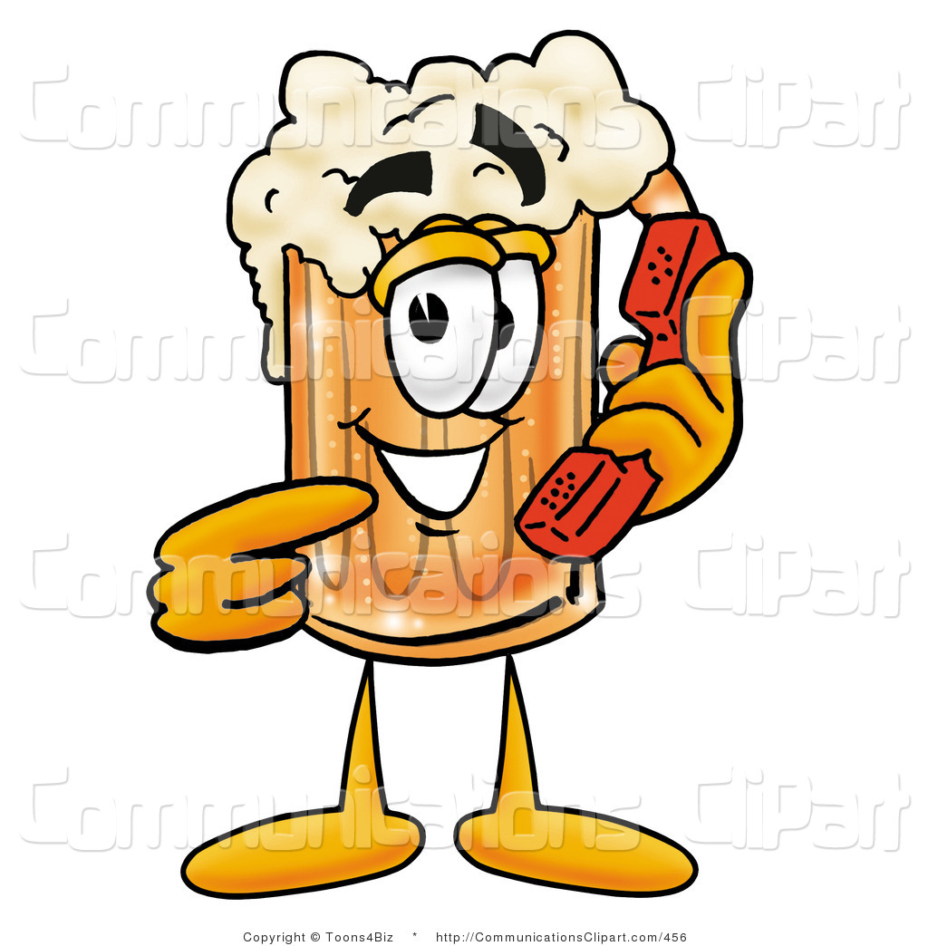 Sports Clip Art Of A Sporty Frothing Beer Mug Mascot Cartoon Character