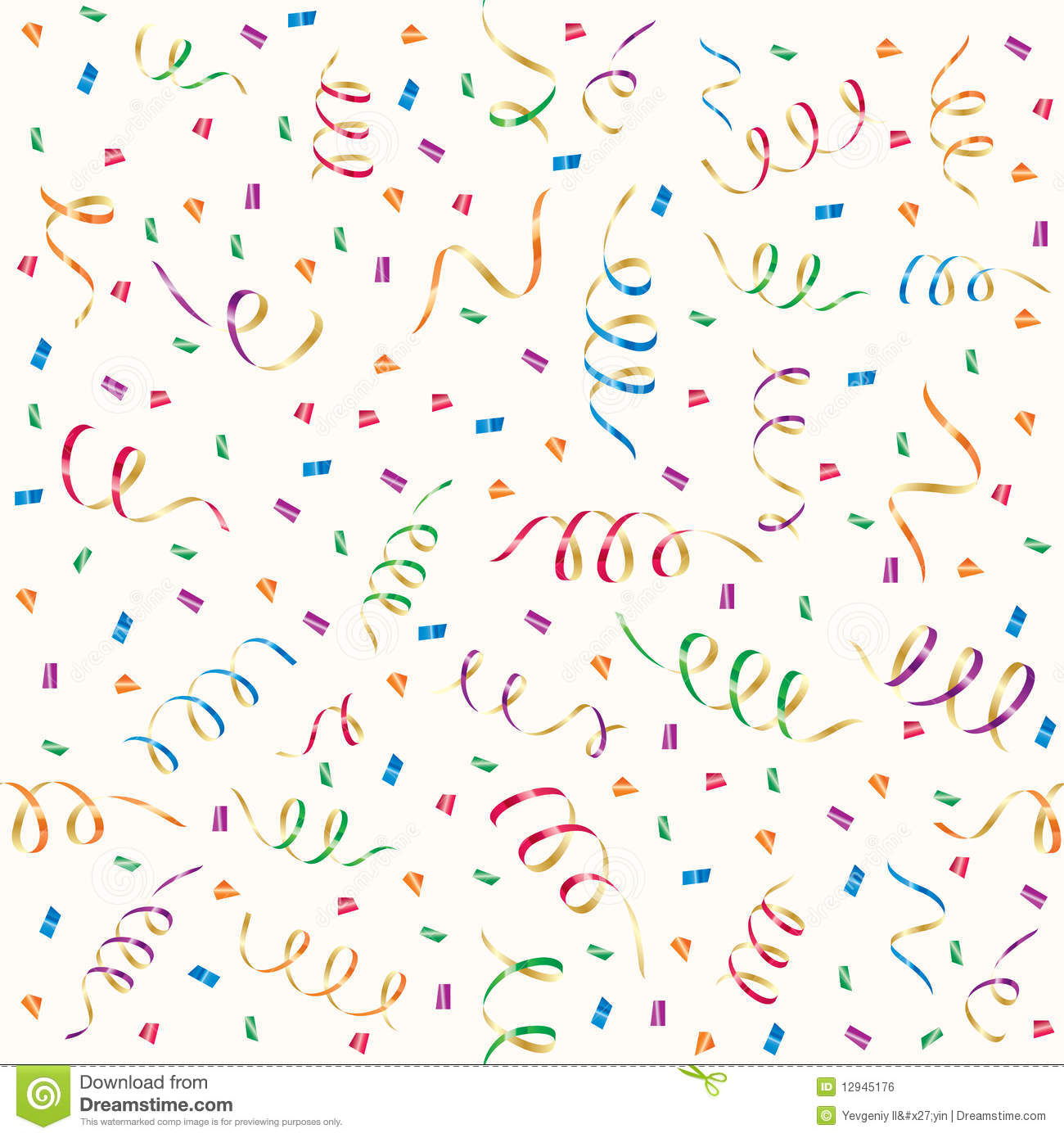 Streamers Clipart Party Streamers And