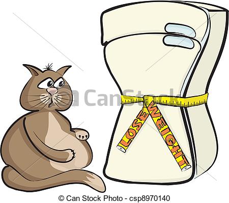 To Lose Clipart Vector Lose Weight Cat