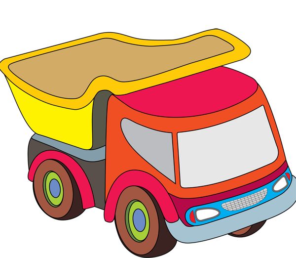 Toy Truck Clip Art   Childrens Toy