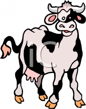 1003 0514 5752 Black And White Cartoon Dairy Cow Clipart Image Jpg