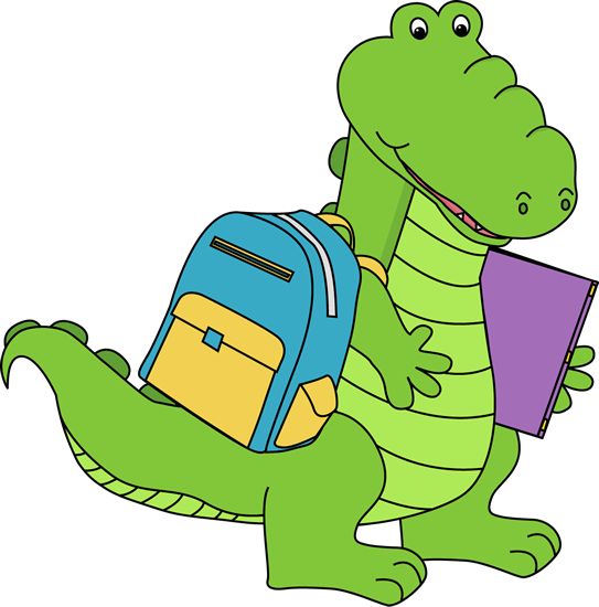 Alligator Going To School   School Clip Art And Images   Pinterest