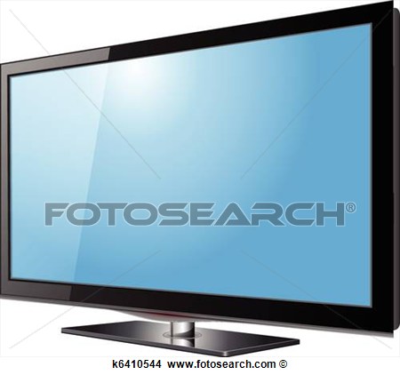 Clipart   Flat Screen Tv  Fotosearch   Search Clip Art Illustration