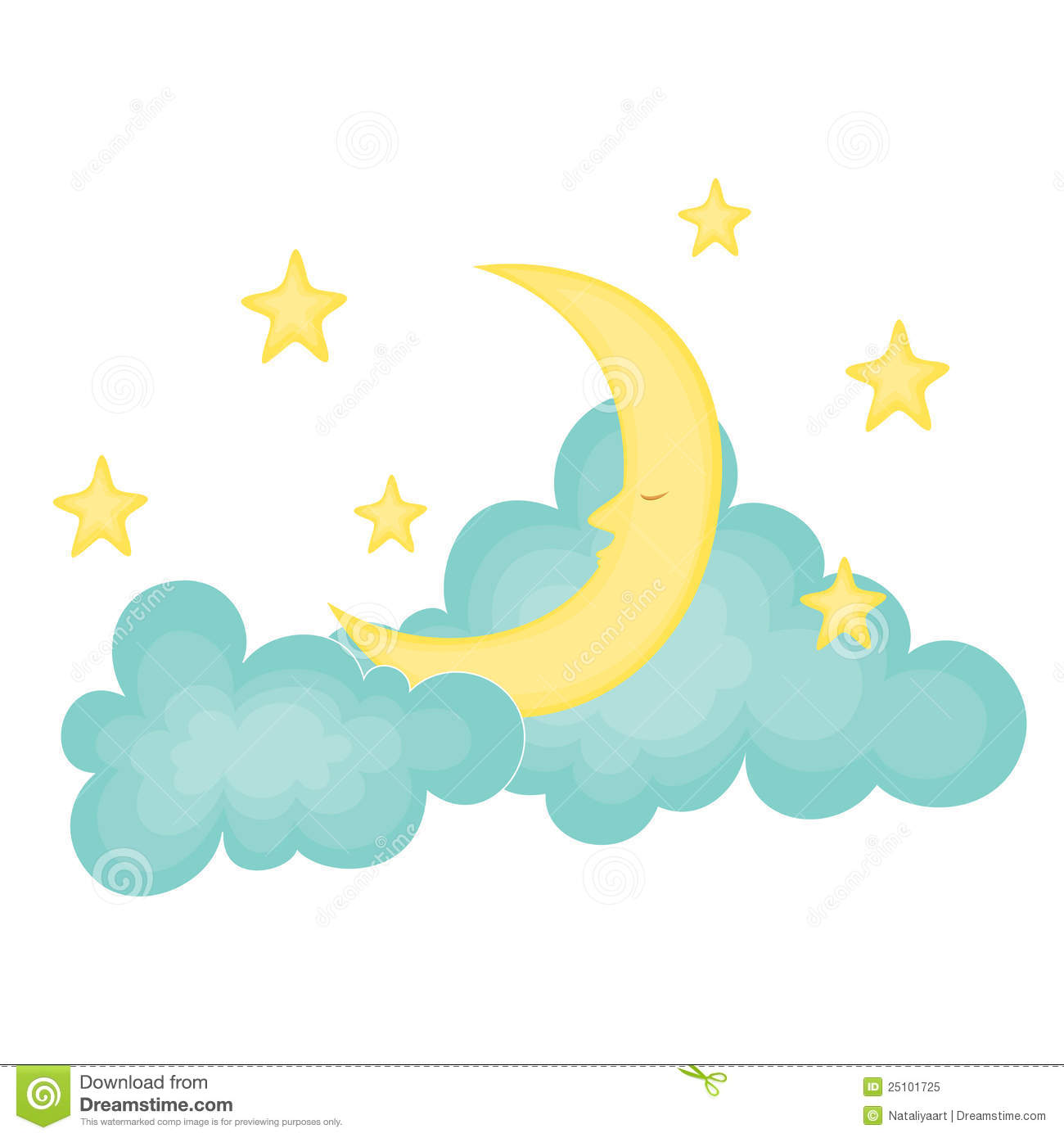 Clipart Moon And Stars Moon And Stars
