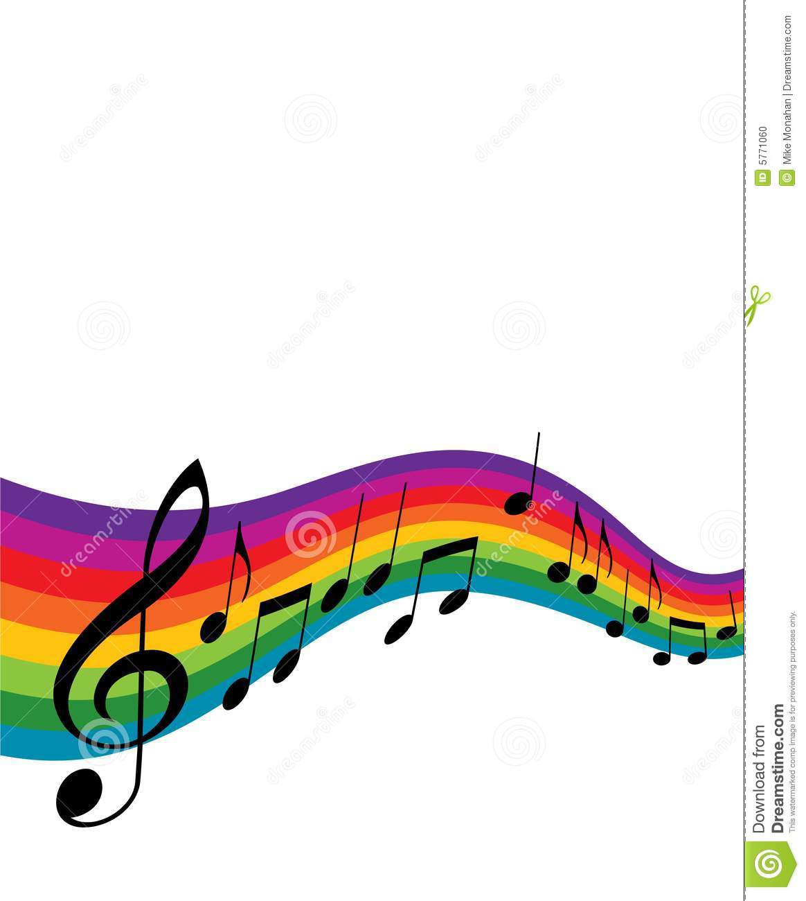 Colorful Music Staff Clipart Musical Background Design 5771060 Jpg
