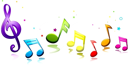 Colorful Music Staff Clipart Musicalnotes Jpg