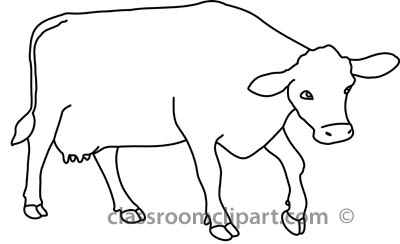 Cow Clipart Black And White Black And White Cow Clip Art