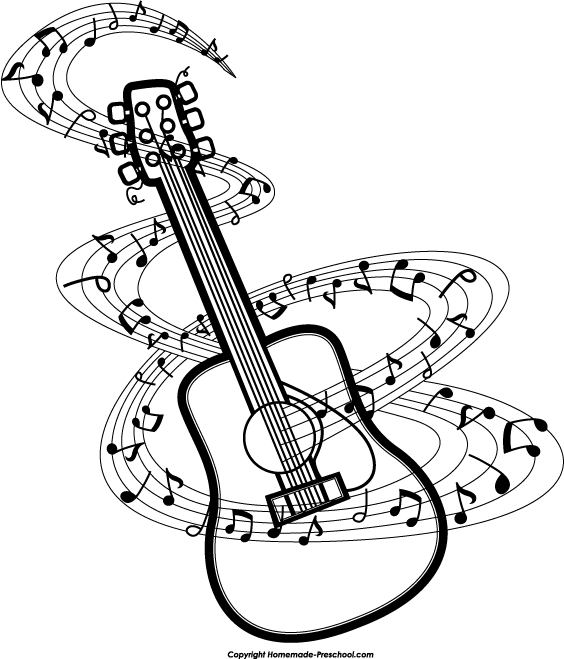 Fancy Music Note Graphic For Pinterest