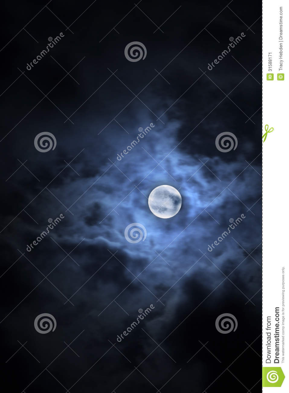 Full Moon Taken On A Cloudy Night File Shows Digital Noise In Darker