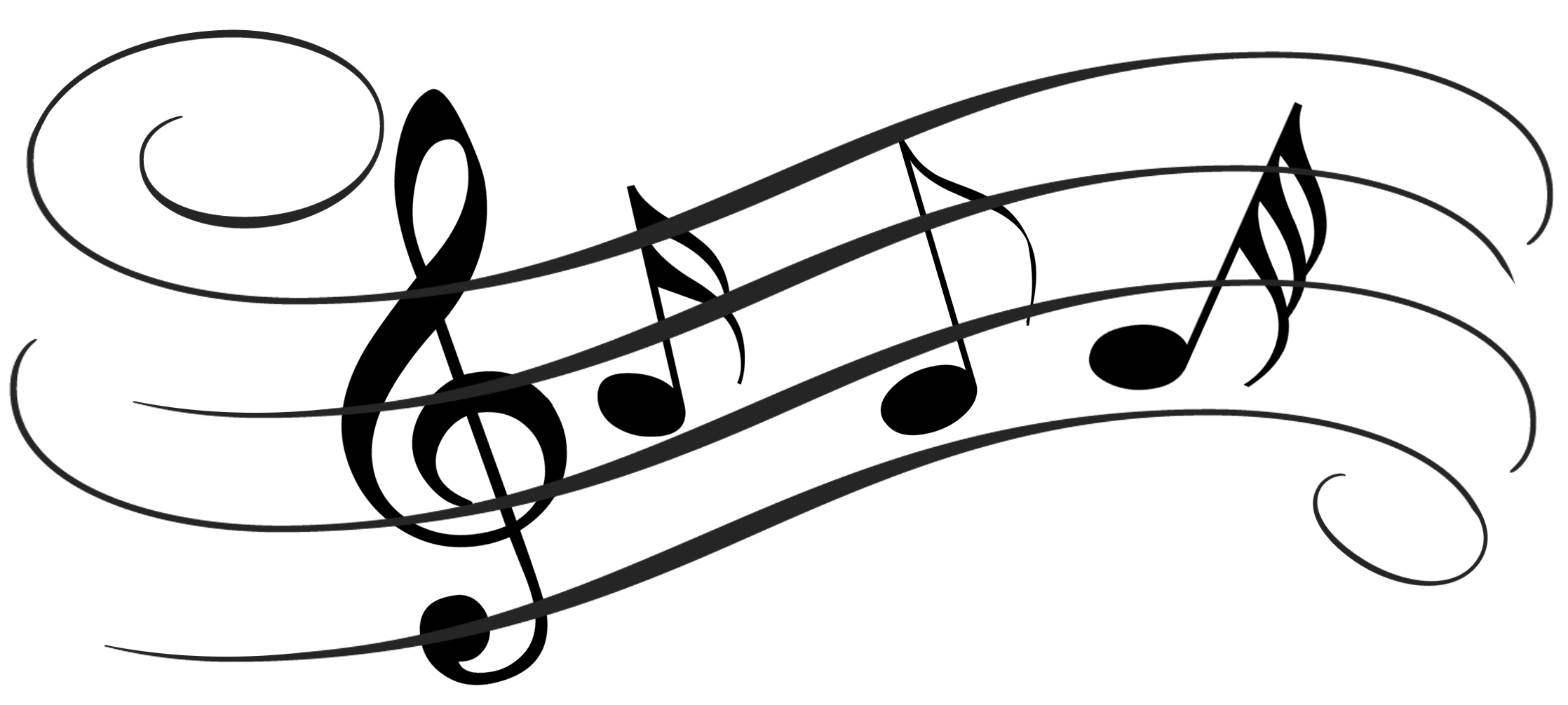 Music Notes On Staff Clipart   Clipart Panda   Free Clipart Images