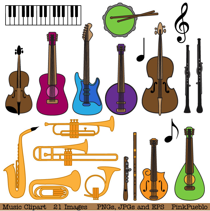 Musical Instrument Clipart Clip Art Music Clip Art By Pinkpueblo
