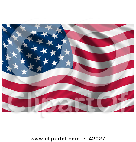 Of A Waving American Flag
