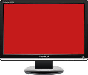 Red Screen Flat Screen Tv Clip Art At Clker Com   Vector Clip Art