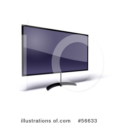 Royalty Free  Rf  Flatscreen Tv Clipart Illustration By Julos   Stock