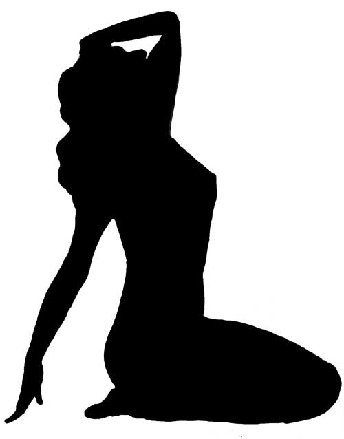 Sexy Woman Silhouette Clipart