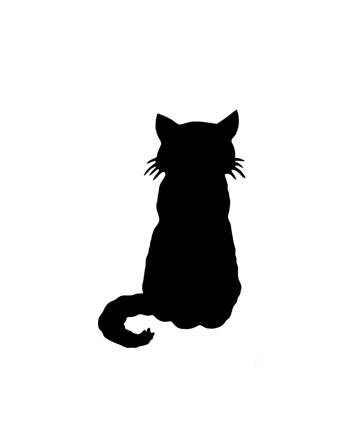 Sitting Cat Silhouette   Clipart Best