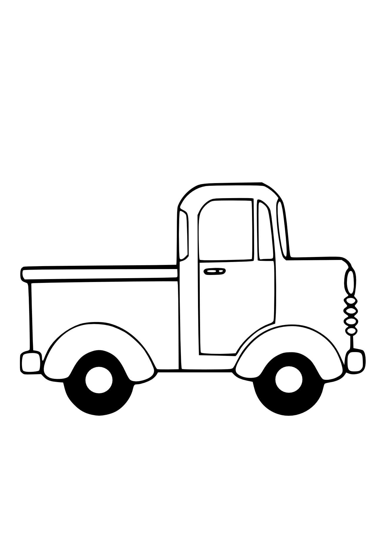Truck Black White Line Art Christmas Xmas Toy Scalable Vector Graphics