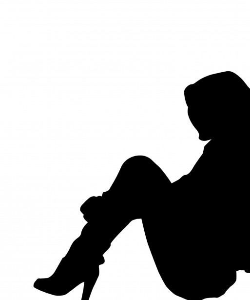 Woman Sitting Silhouette Clipart Kostenloses Stock Bild   Public