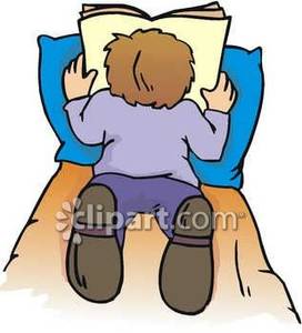 Boy Reading In Bed Clipart Images   Pictures   Becuo