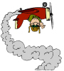 Cartoon Smoke Trail With Smoke Trail   Cartoon