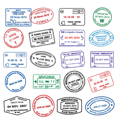 Clean Passport Stamp Vector Art   Download Schedule Vectors   365469