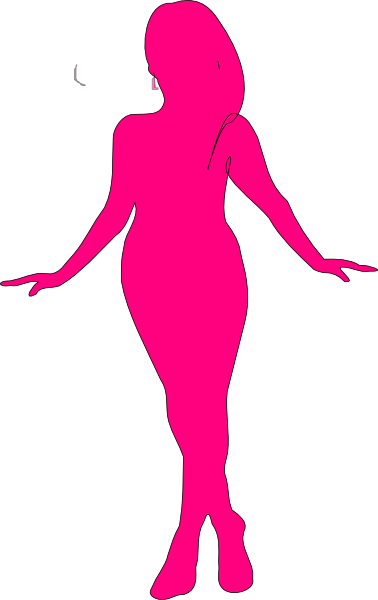 Curvy Woman Silhouette Clip Art At Clker Com   Vector Clip Art Online