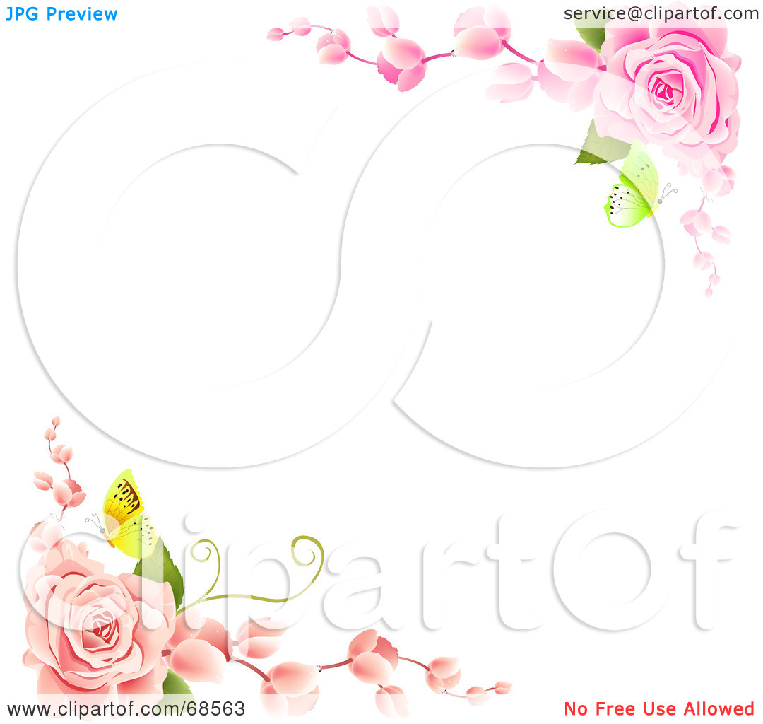 Displaying 16  Images For   Pink Rose Vine Clip Art