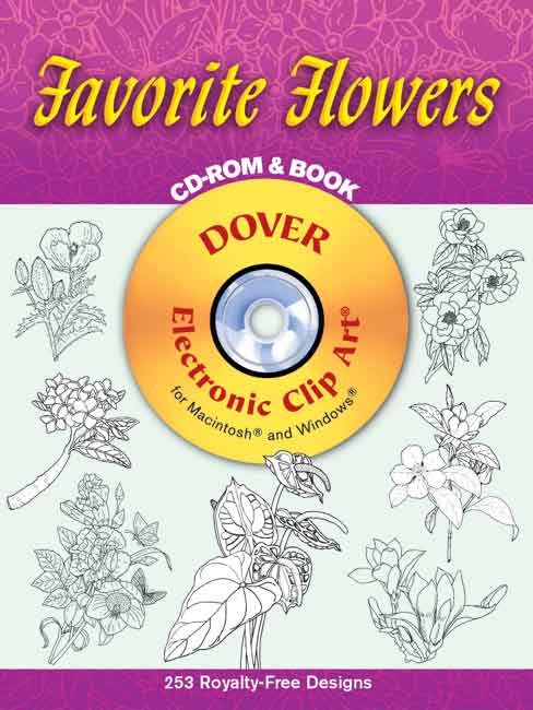 Dover Favorite Flowers Clipart   Monstermarketplace Com