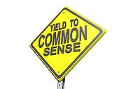 Drawing   Yield To Common Sense Sign  Clipart Drawing Gg63797529