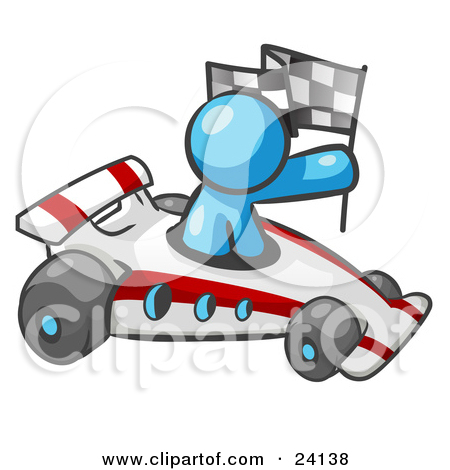 Driving Fast Clipart Blue Man Driving A Fast