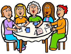 Family Scripture Study Clipart Churchmeeting1 Gif