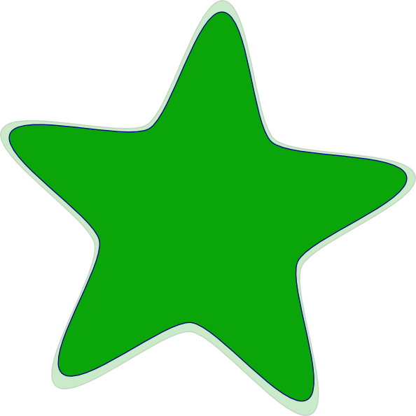 Green Star Clip Art At Clker Com   Vector Clip Art Online Royalty