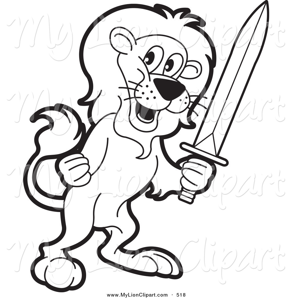 Lion Coloring Pages Clipart Of A Coloring Page Outline Design Of A