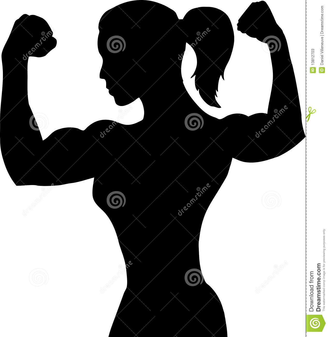 More Similar Stock Images Of   Outline Of A Female Bodybuilder