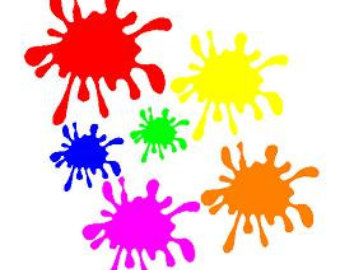 Paintball Splat Decals  Choose You R Size And Color
